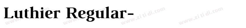 Luthier Regular字体转换